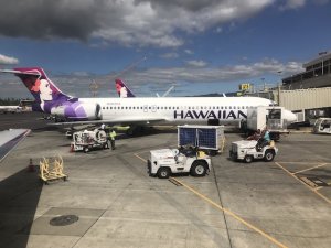 ハワイ島　コナ空港　カートを借りる　有料