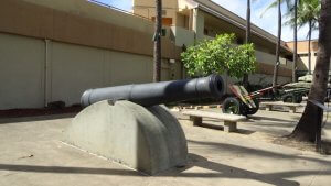 ハワイ旅行記　US.ARMY MUSEUM OF HAWAII　大砲